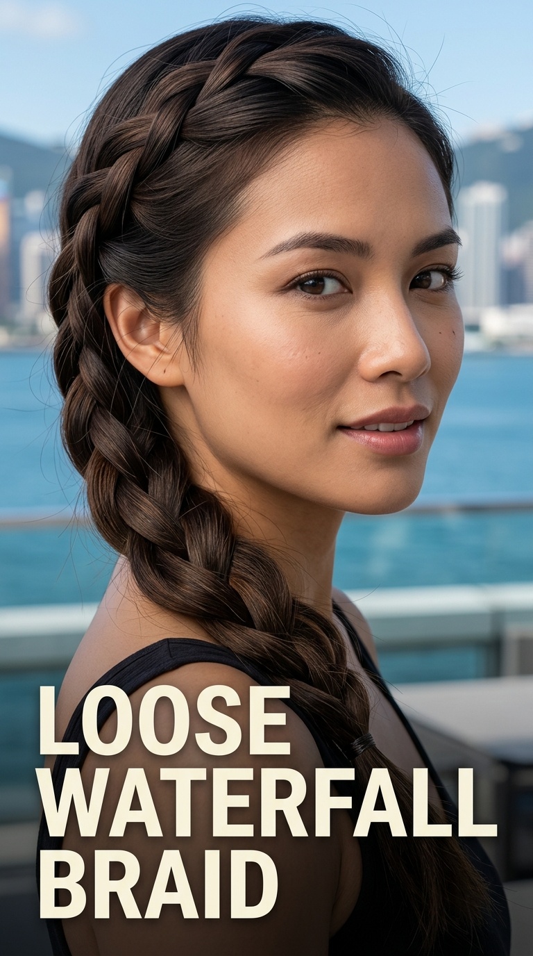 Loose Waterfall Braid