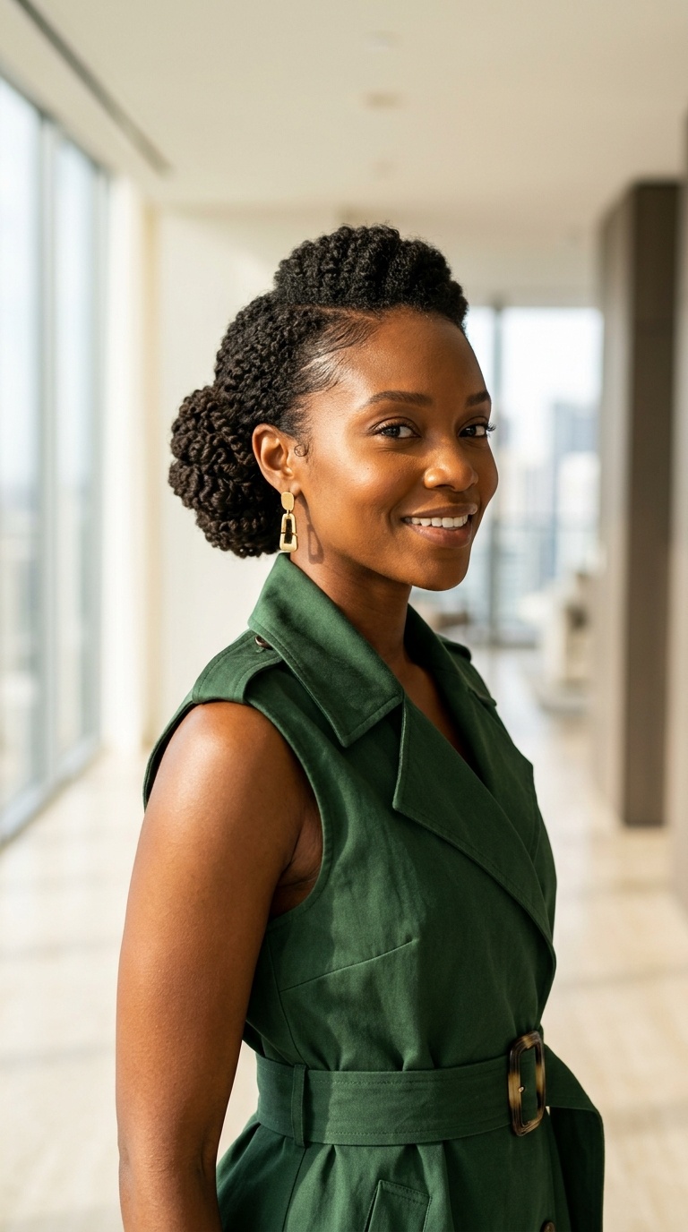 Low Bun 4c Natural Hair