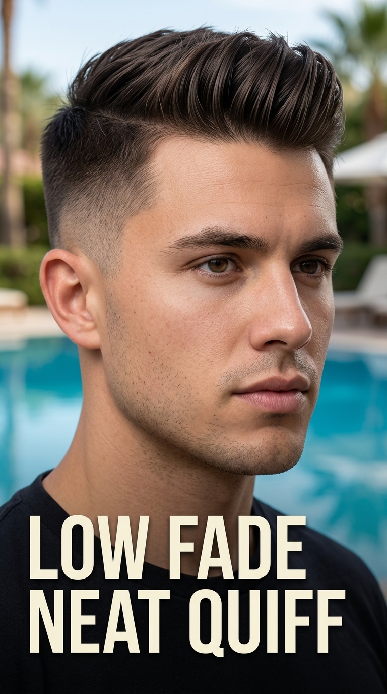 Low Fade Neat Quiff