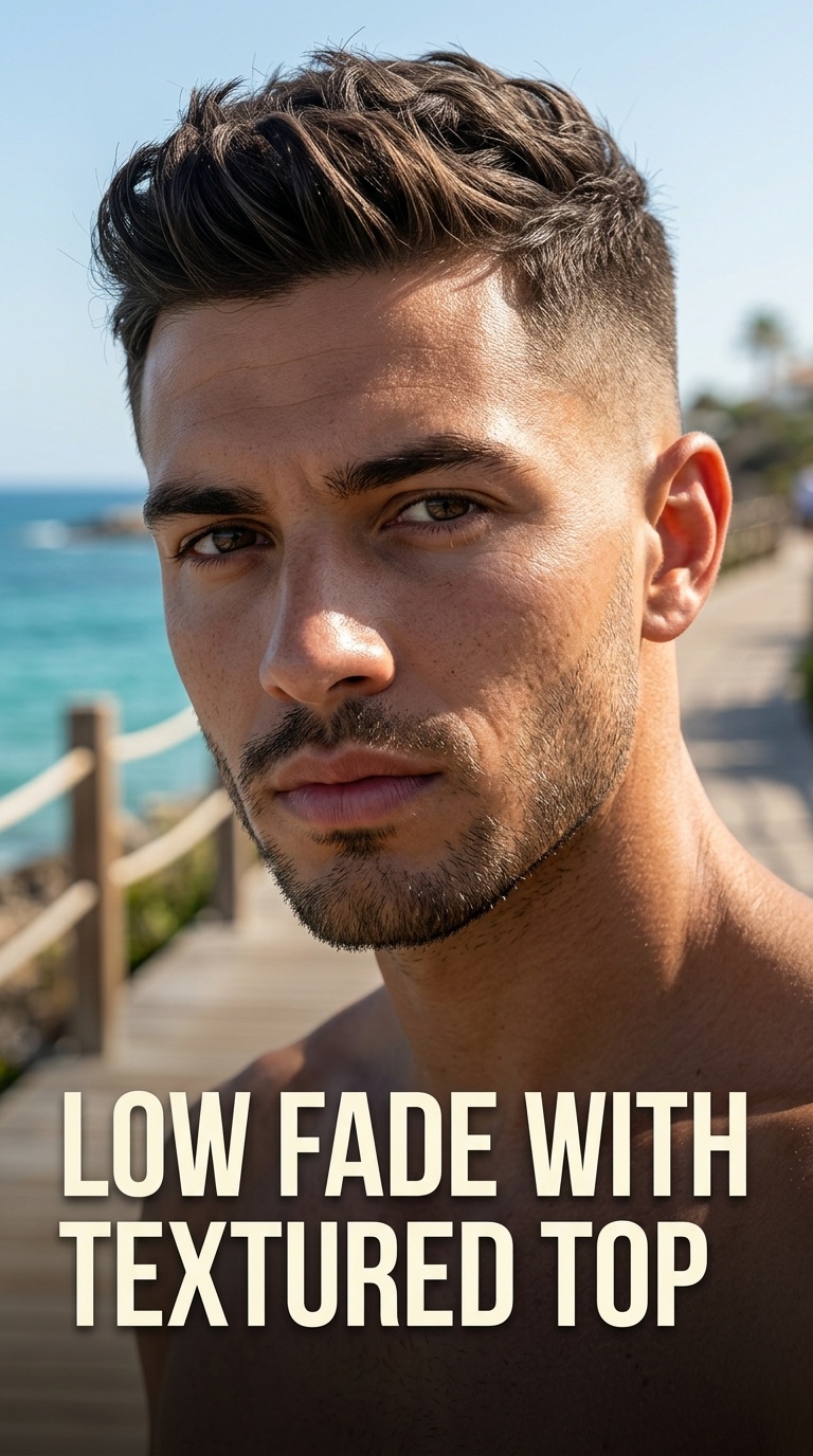 Low Fade with Textured Top