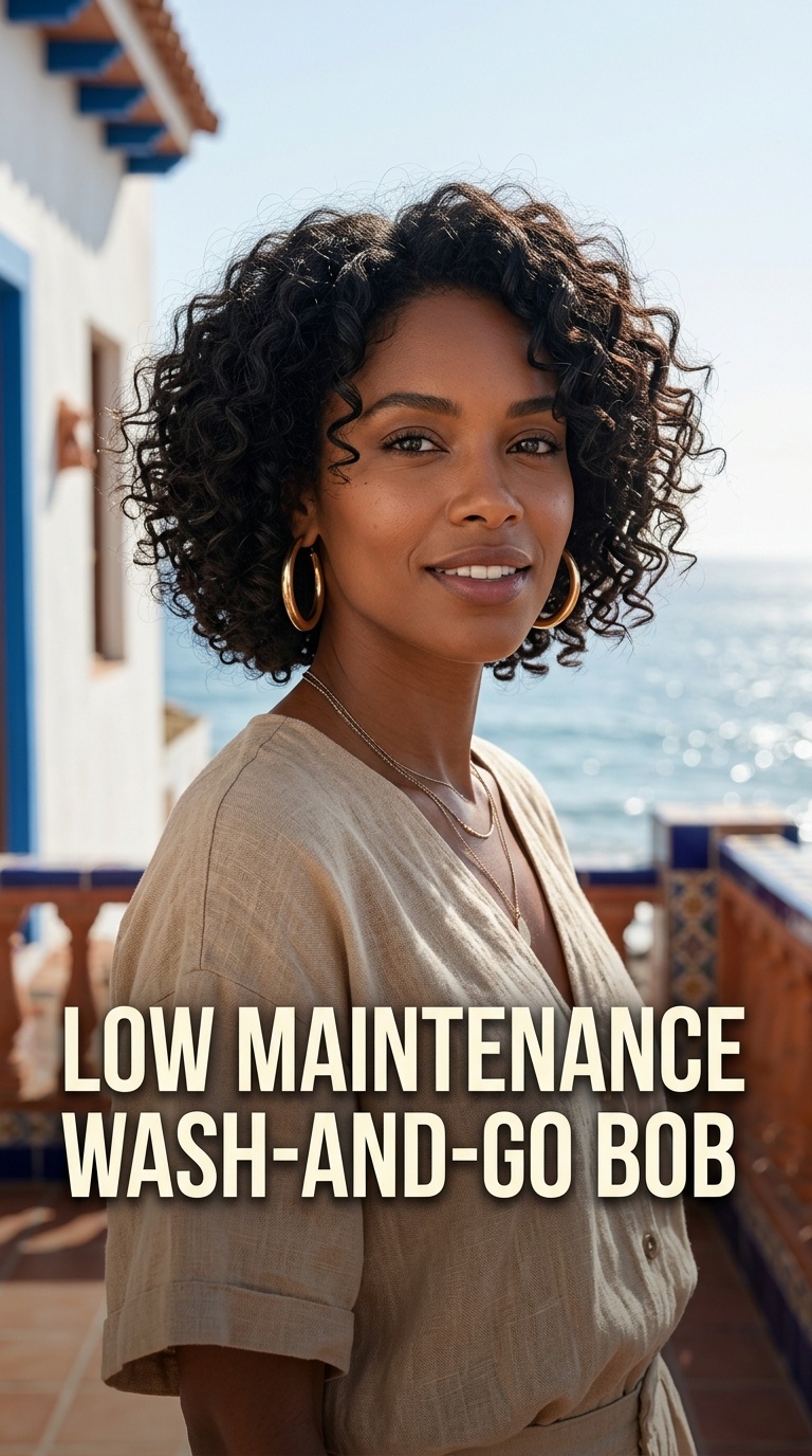 Low Maintenance Wash-and-Go Bob