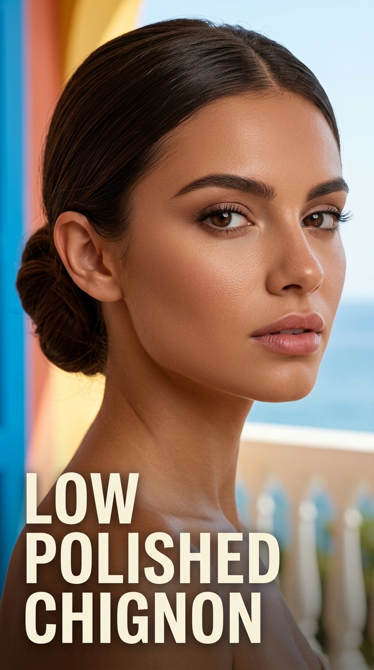 Low Polished Chignon