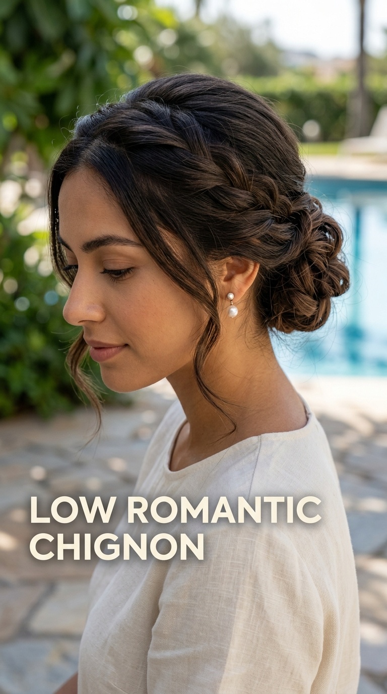 Low Romantic Chignon