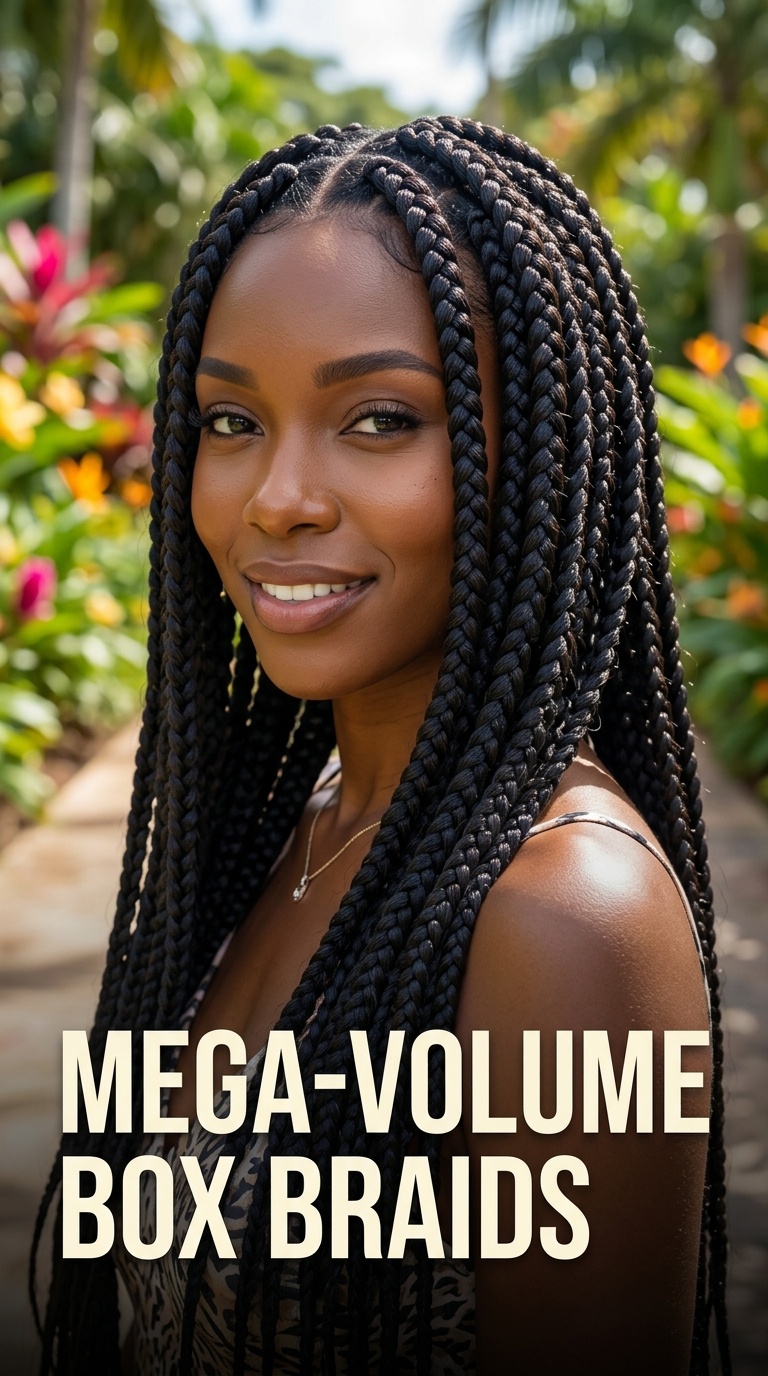 Mega-Volume Box Braids