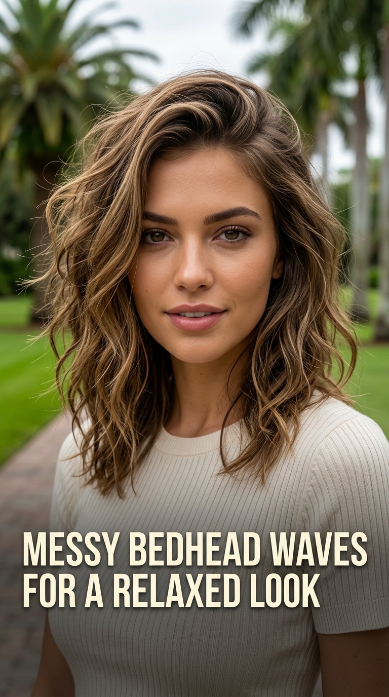 Messy Bedhead Waves for a Relaxed Look