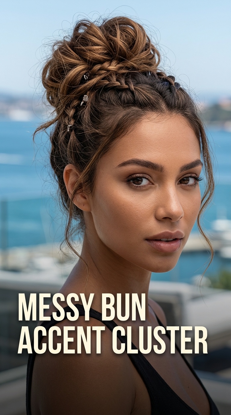 Messy Bun Accent Cluster