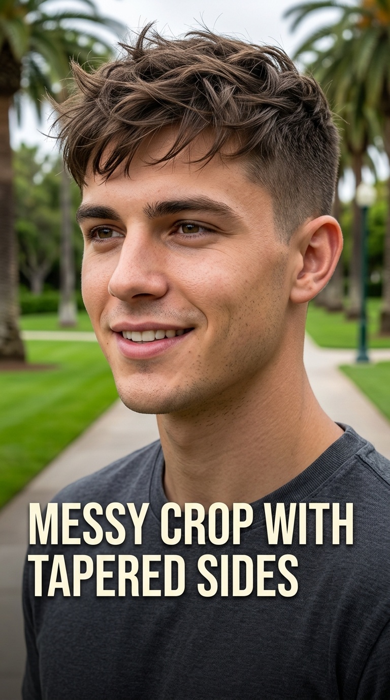 Messy Crop with Tapered Sides