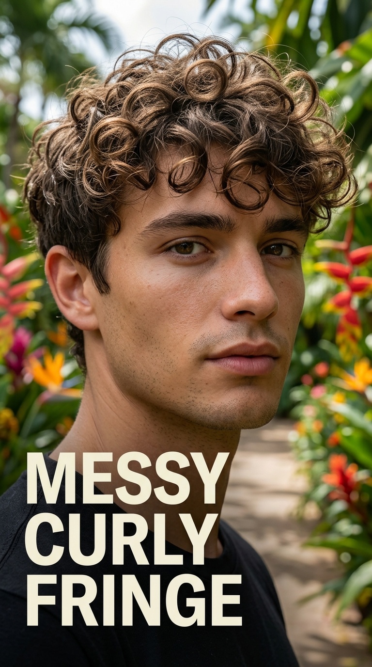 Messy Curly Fringe