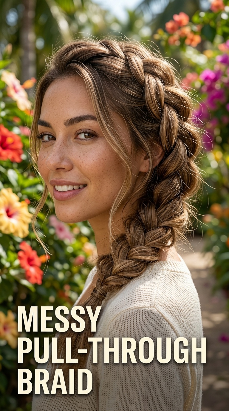 Messy Pull-Through Braid