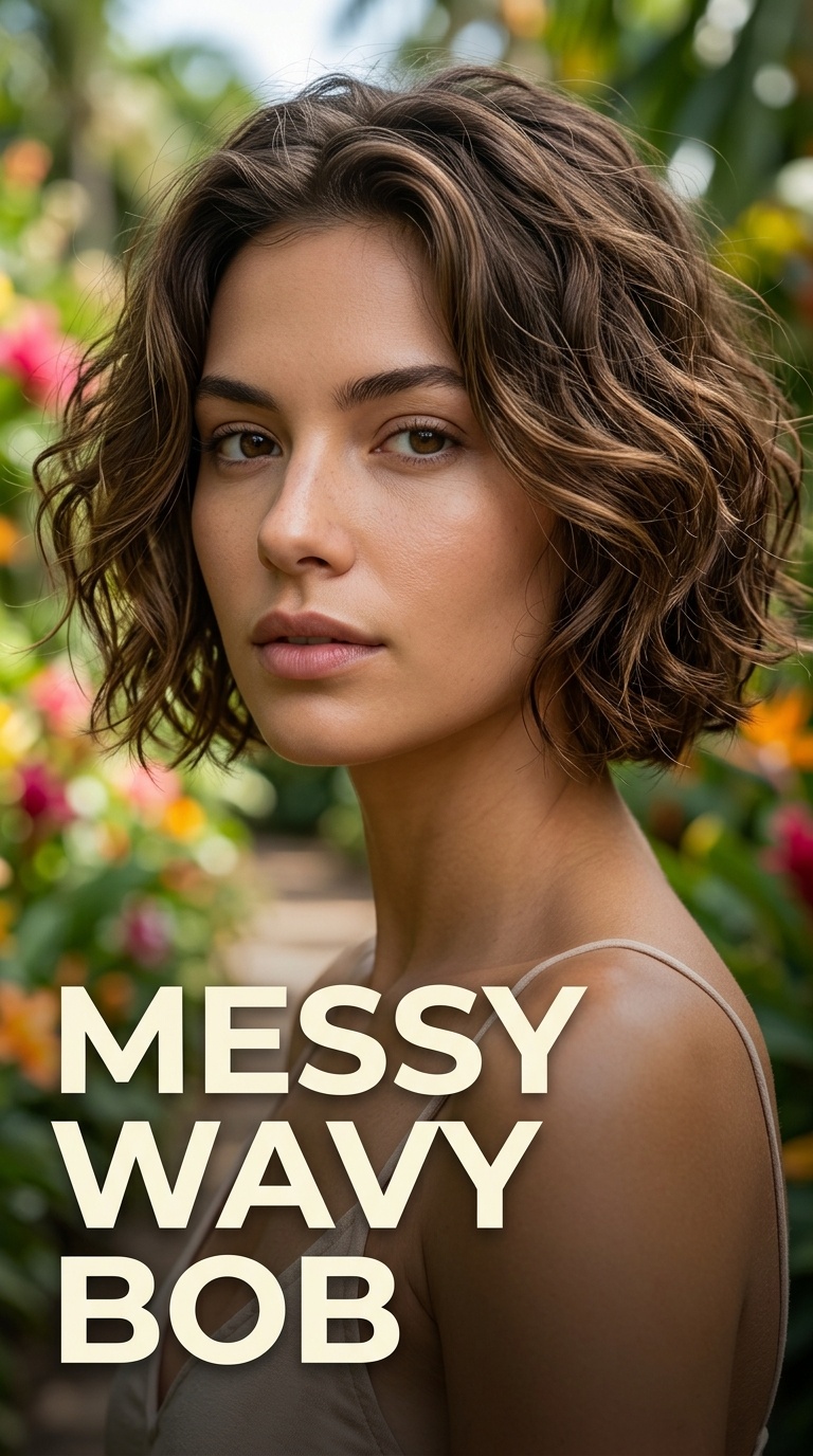 Messy Wavy Bob