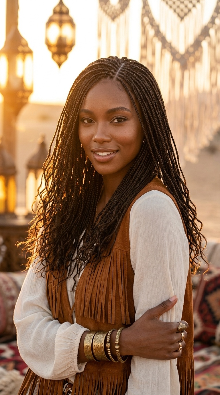 Micro Boho Braids Small Size