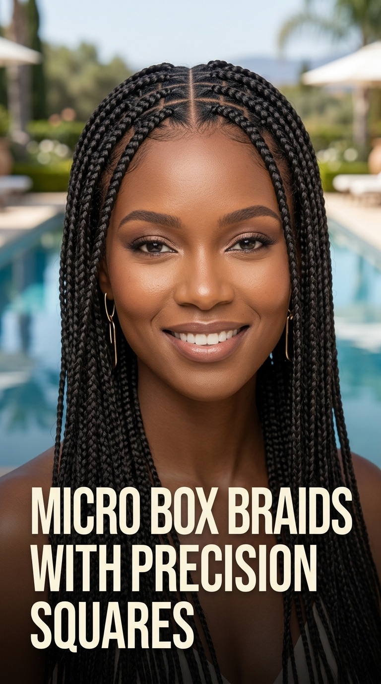 Micro Box Braids with Precision Squares