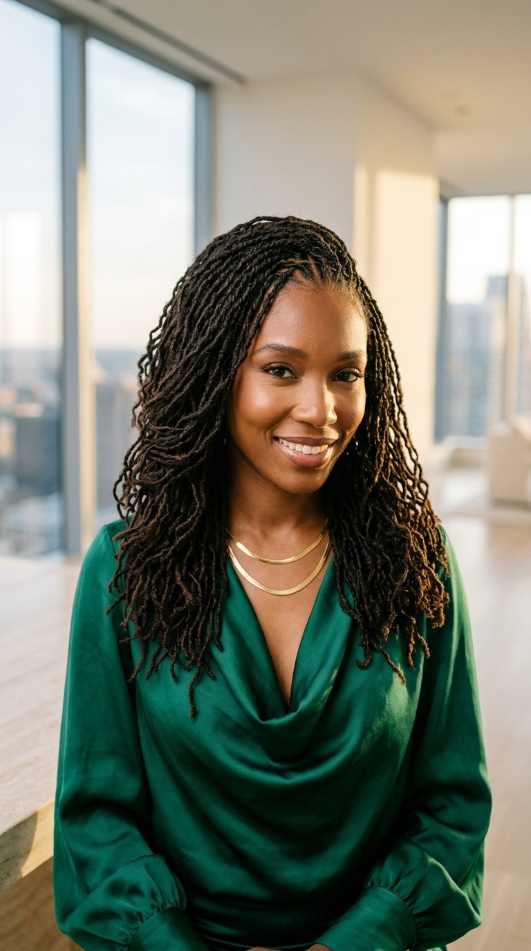 Micro Locs Hairstyles