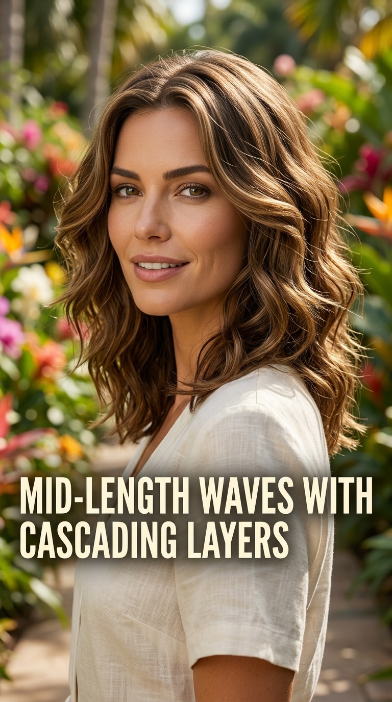 Mid-Length Waves with Cascading Layers