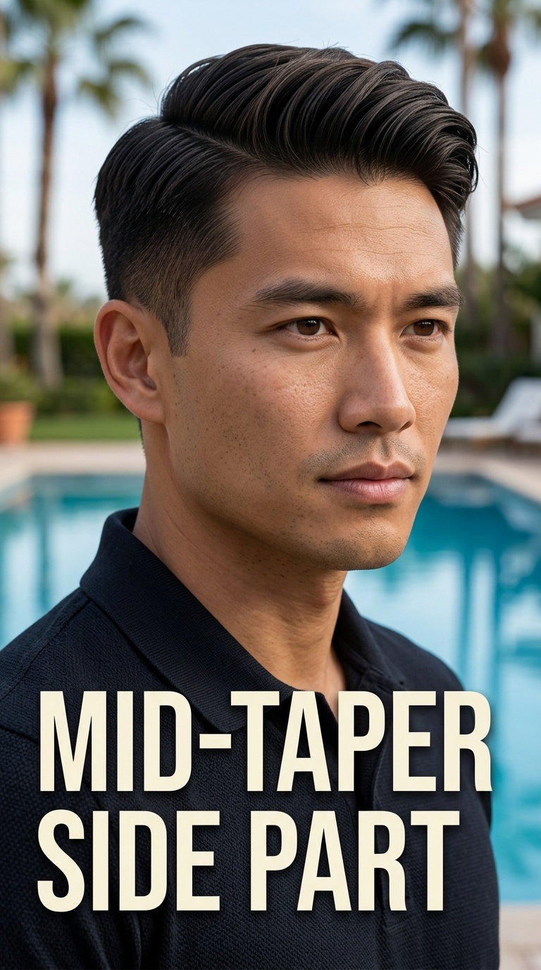 Mid-Taper Side Part