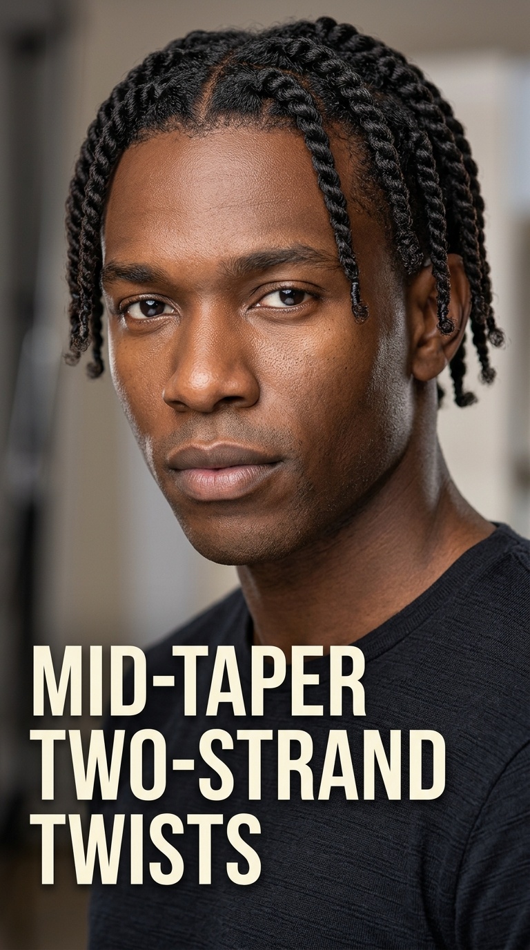 Mid-Taper Two-Strand Twists