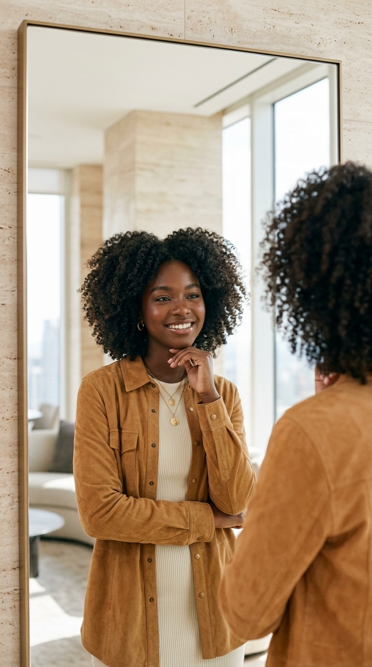 Mirror Reflection Birthday Photoshoot Poses Black Women