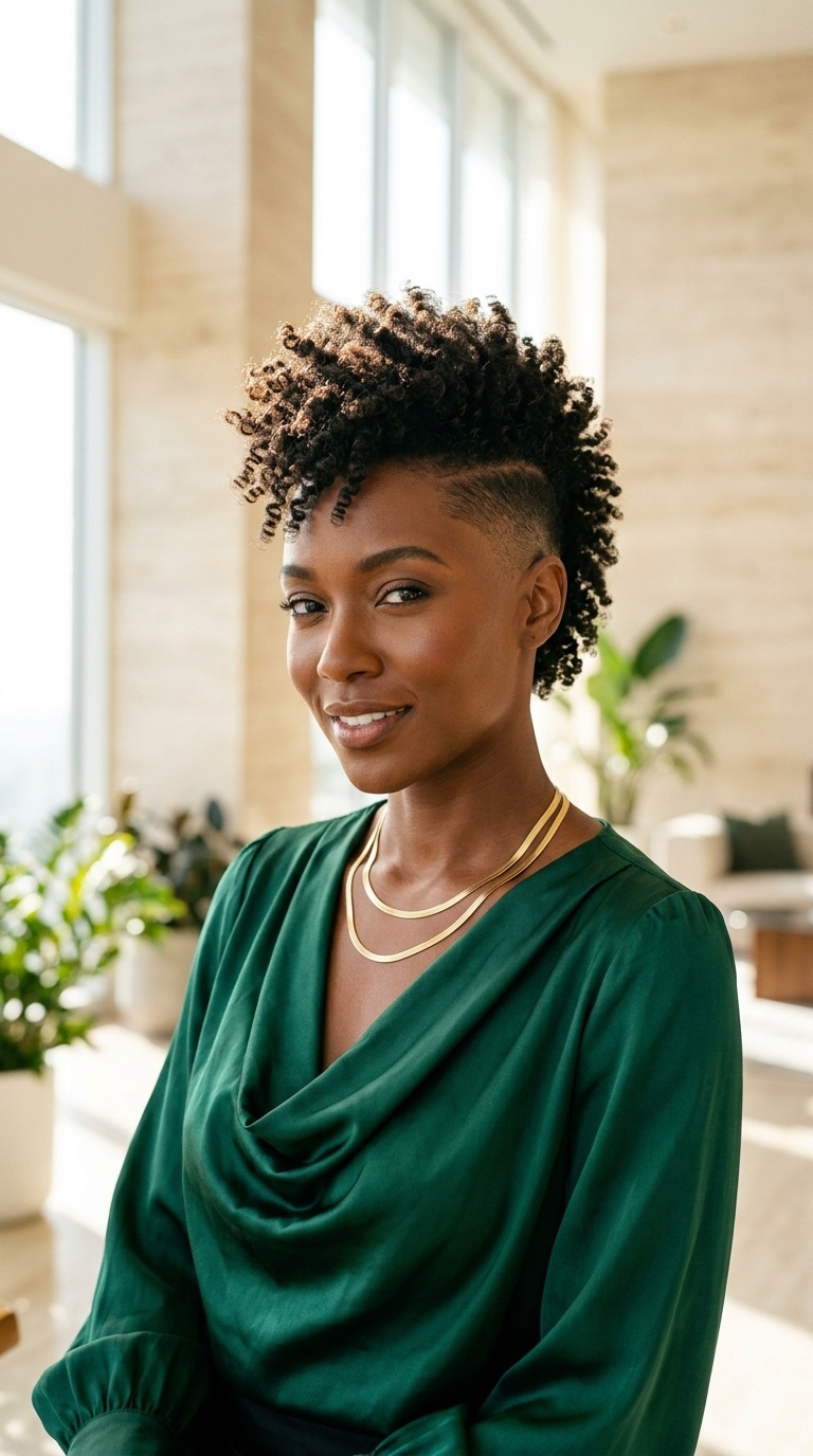 Mohawk Fade For Black Women