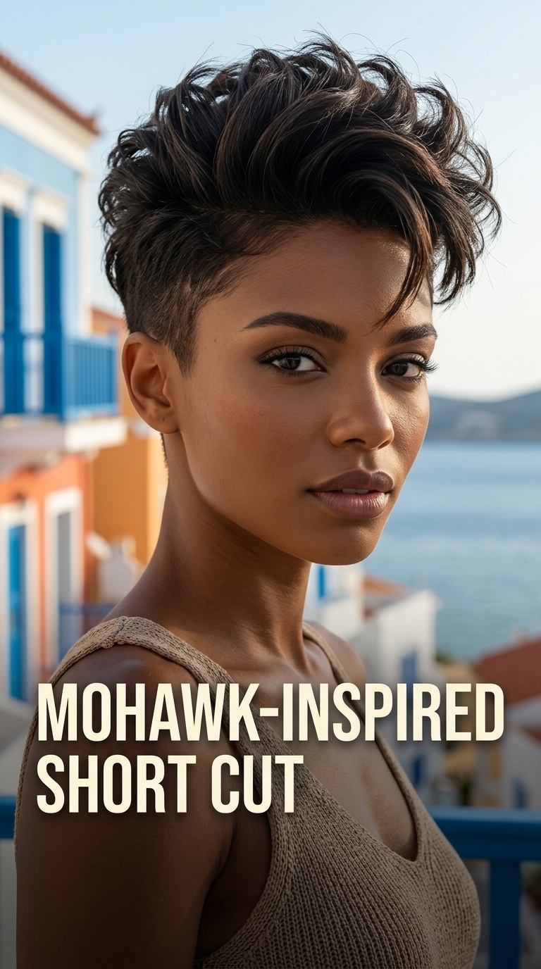 Mohawk-Inspired Short Cut
