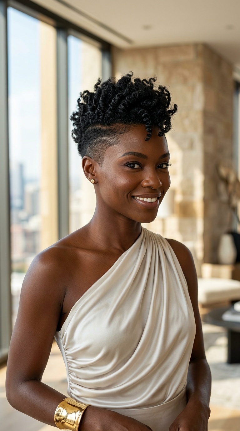 Mohawk Pixie Cut For Black Women