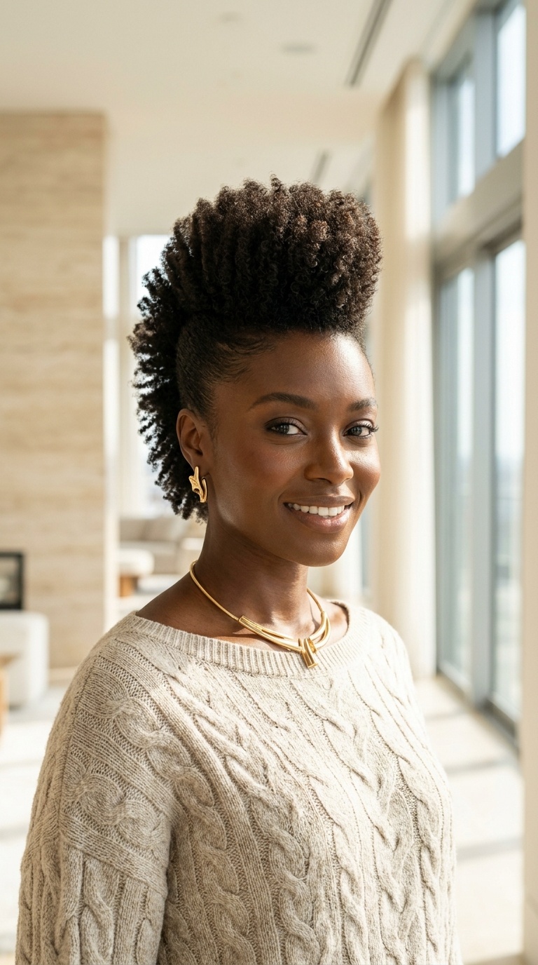 Mohawk Style Wig Black Women