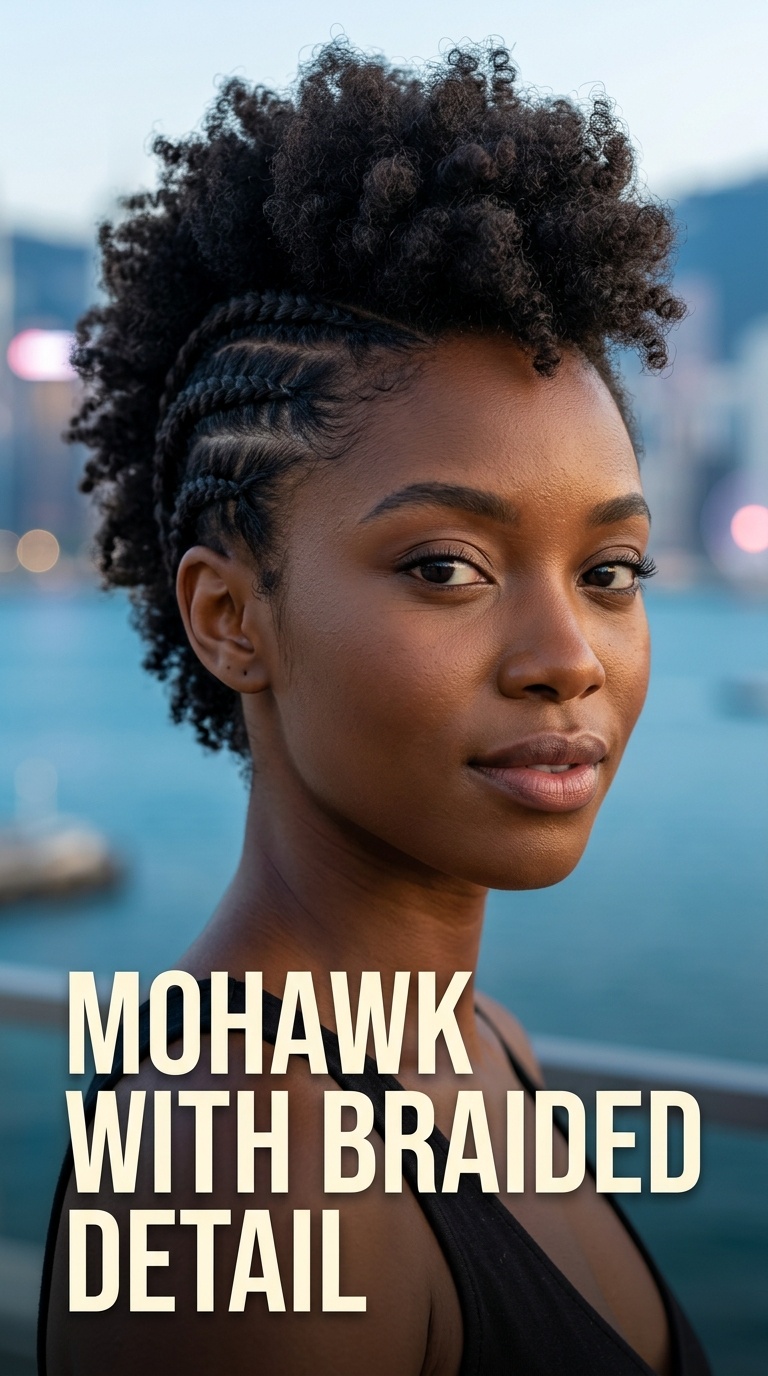 Mohawk with Braided Detail
