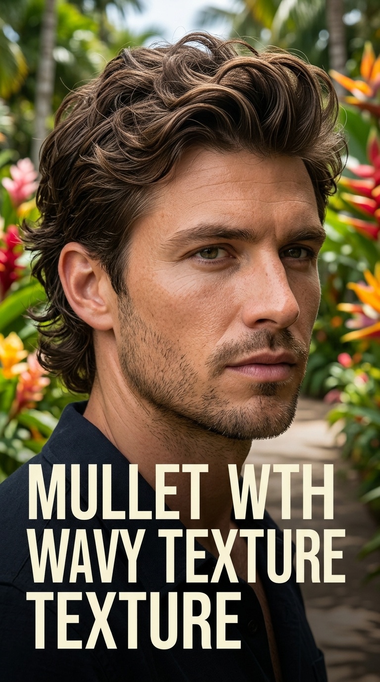 Mullet with Wavy Texture