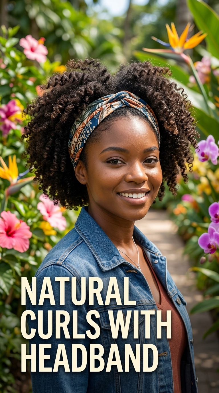 Natural Curls with Headband