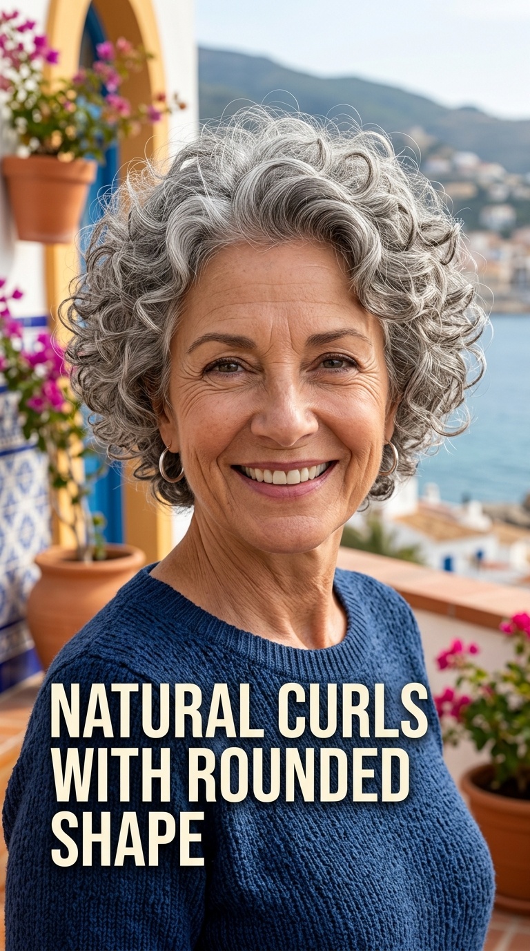Natural Curls with Rounded Shape