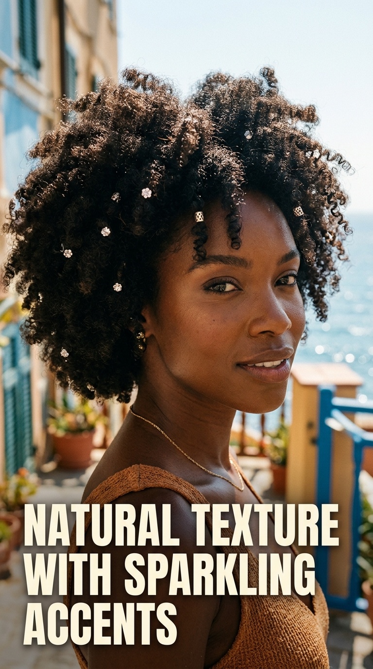 Natural Texture with Sparkling Accents