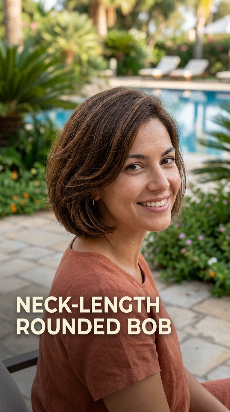 Neck-Length Rounded Bob