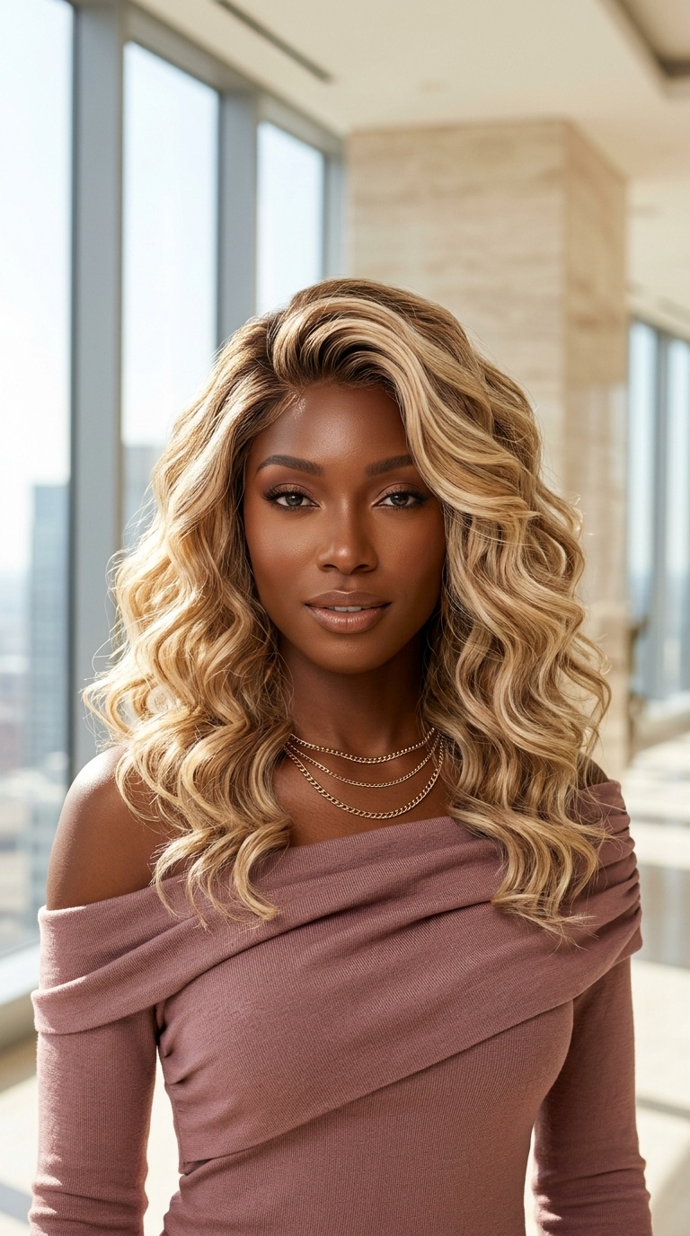 Ombre Blonde Wavy Wig Ideas