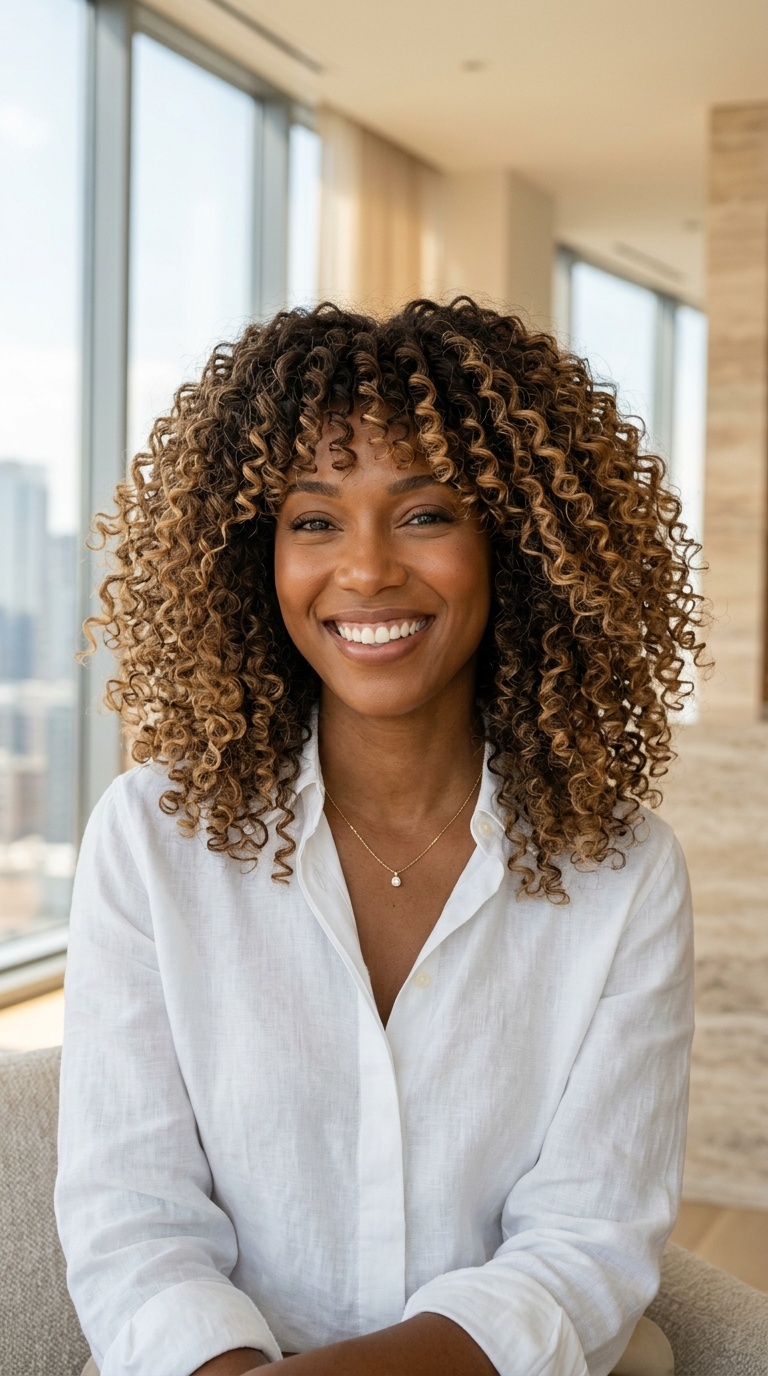 Ombre Curly Wigs For Women