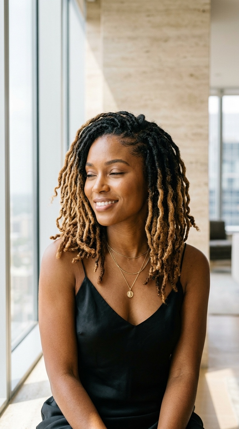 Ombre Dreadlock Styles For Women
