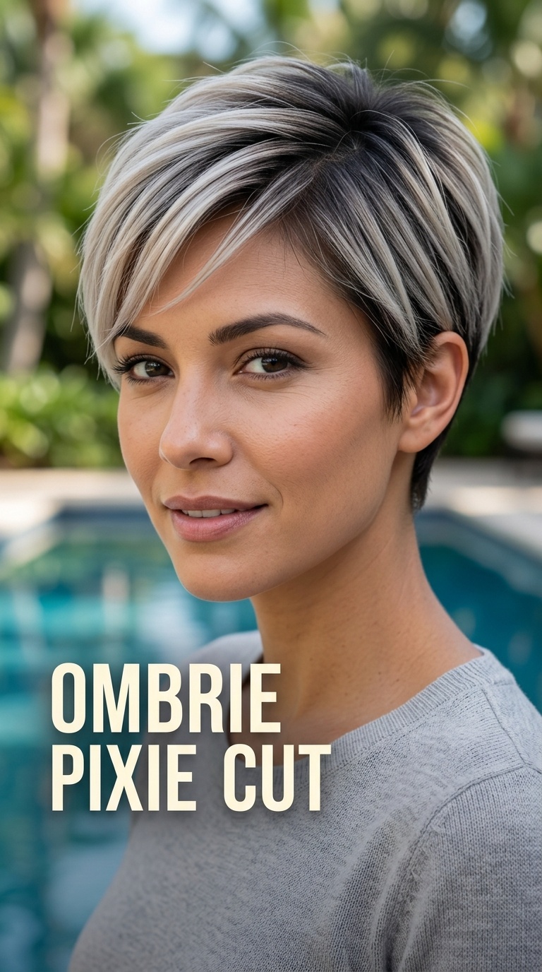 Ombre Pixie Cut