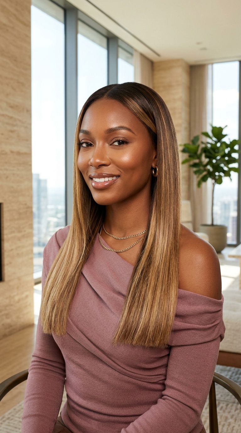 Ombre Straight Hairstyles
