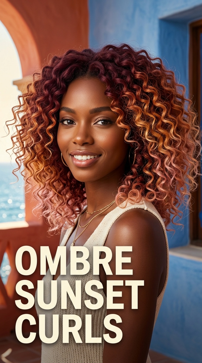 Ombre Sunset Curls