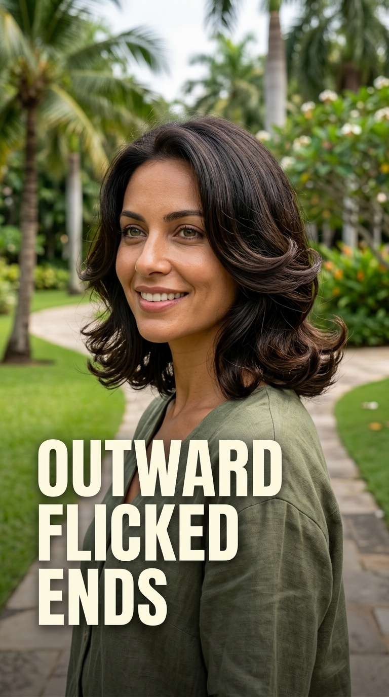 Outward Flicked Ends