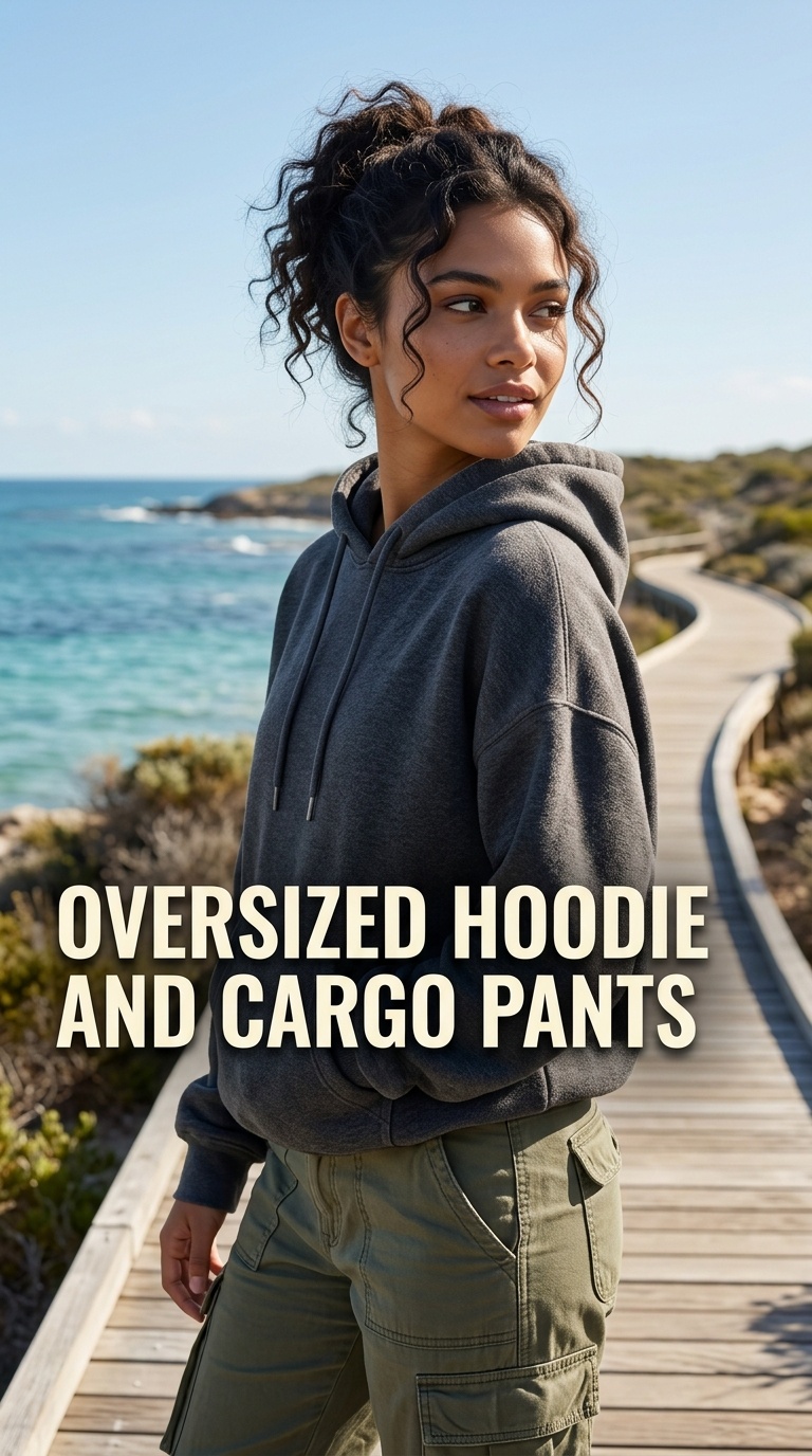 Oversized Hoodie and Cargo Pants