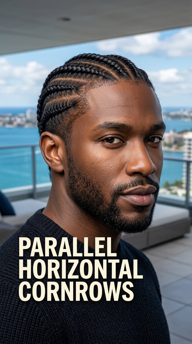 Parallel Horizontal Cornrows