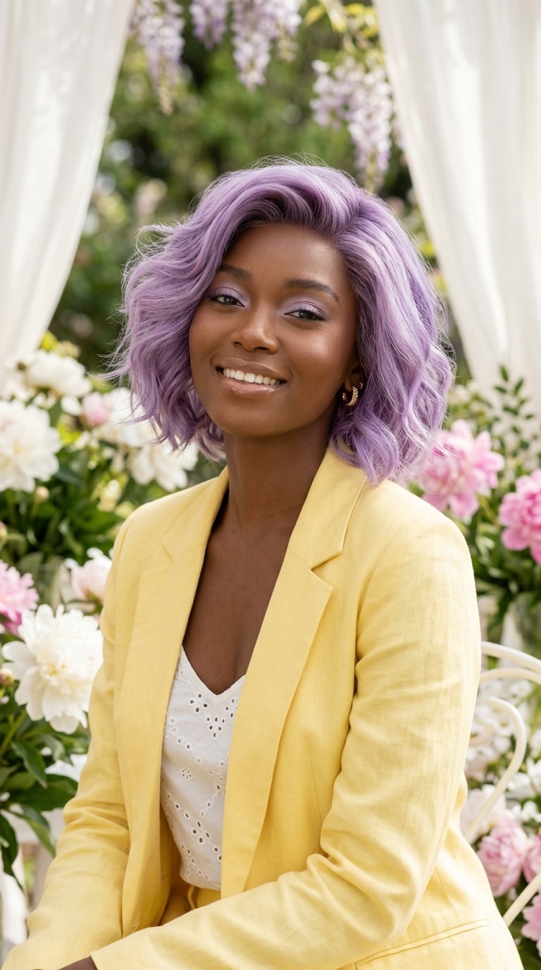 Pastel Lavender Wig Color