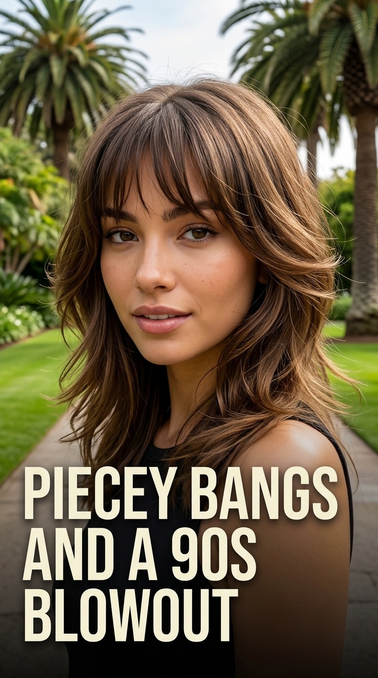 Piecey Bangs and a 90s Blowout