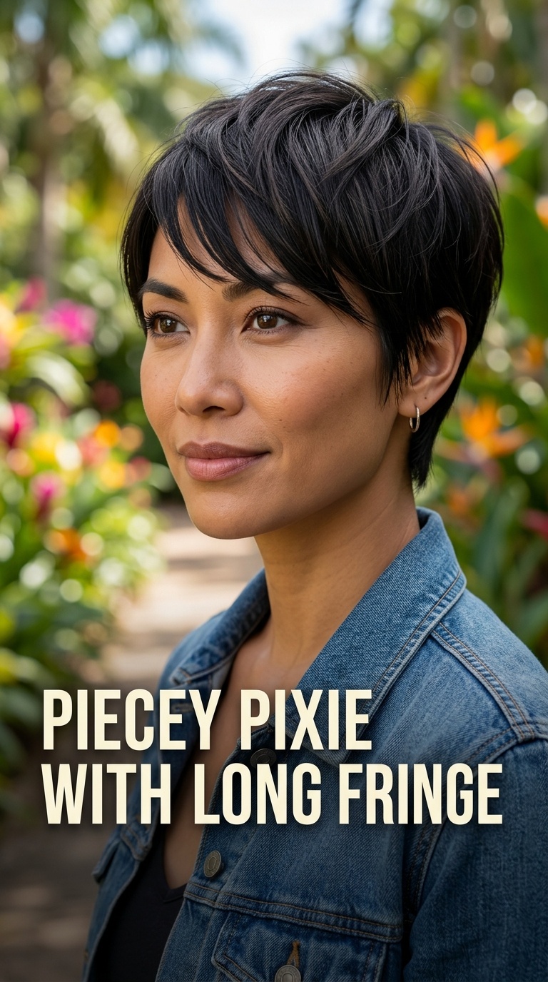 Piecey Pixie with Long Fringe