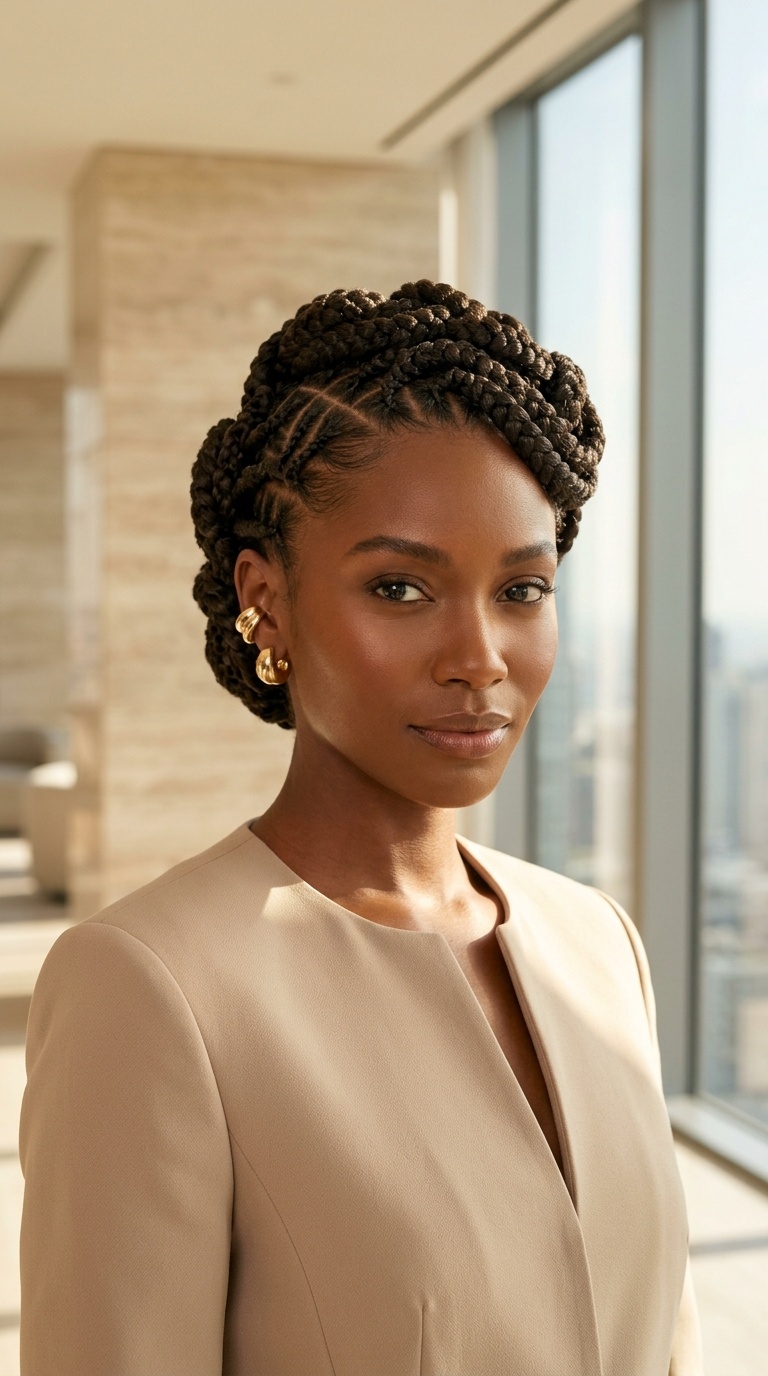 Pin Up Braids For Black Women