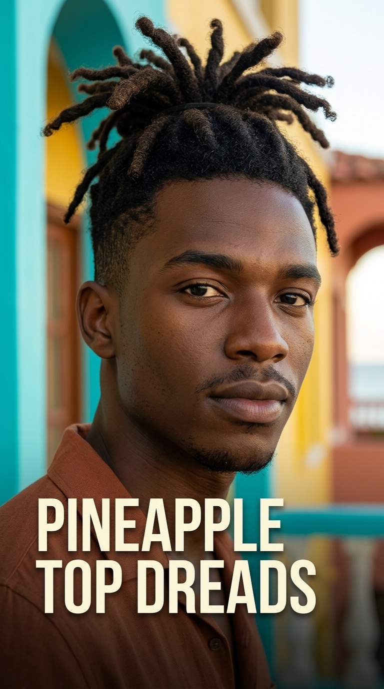 Pineapple Top Dreads