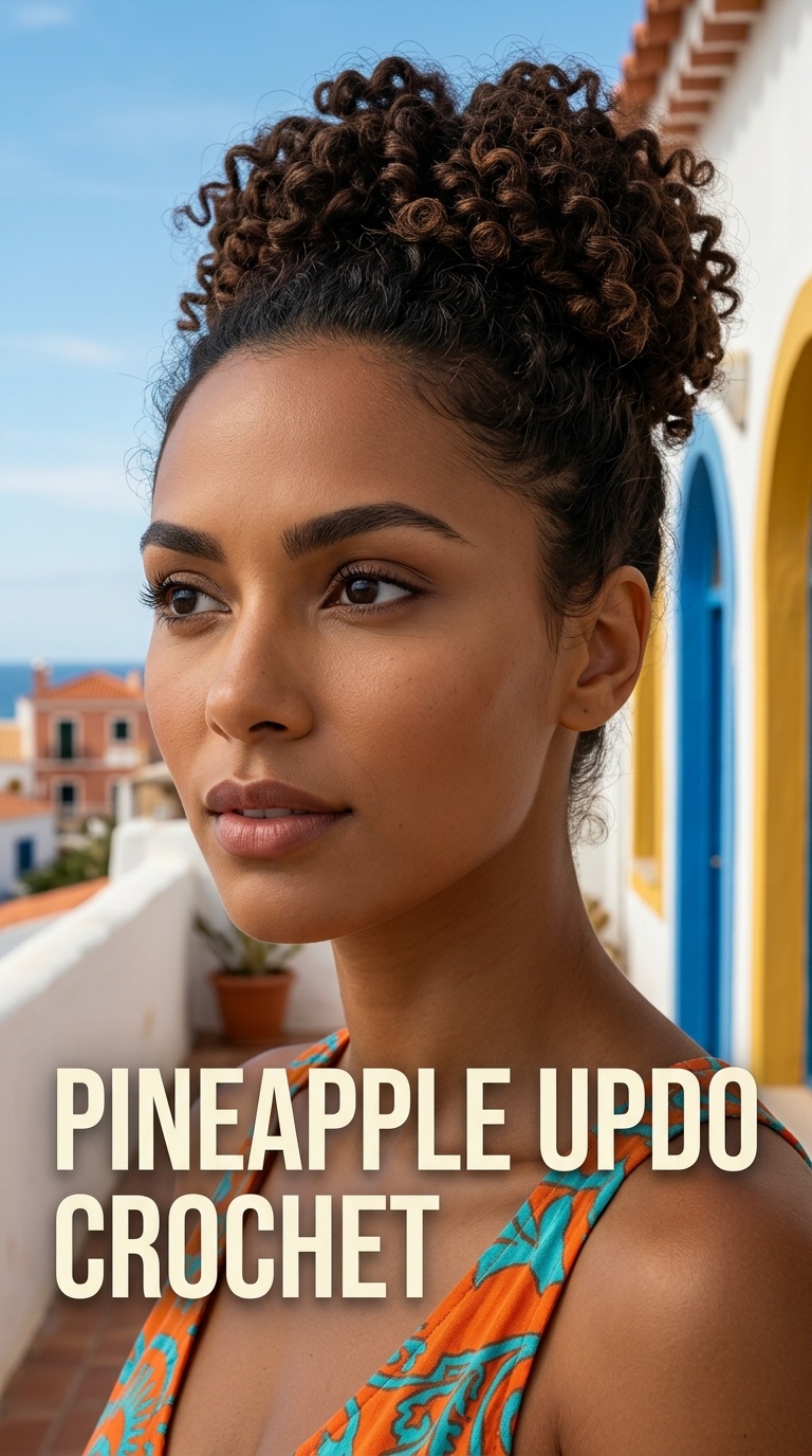 Pineapple Updo Crochet