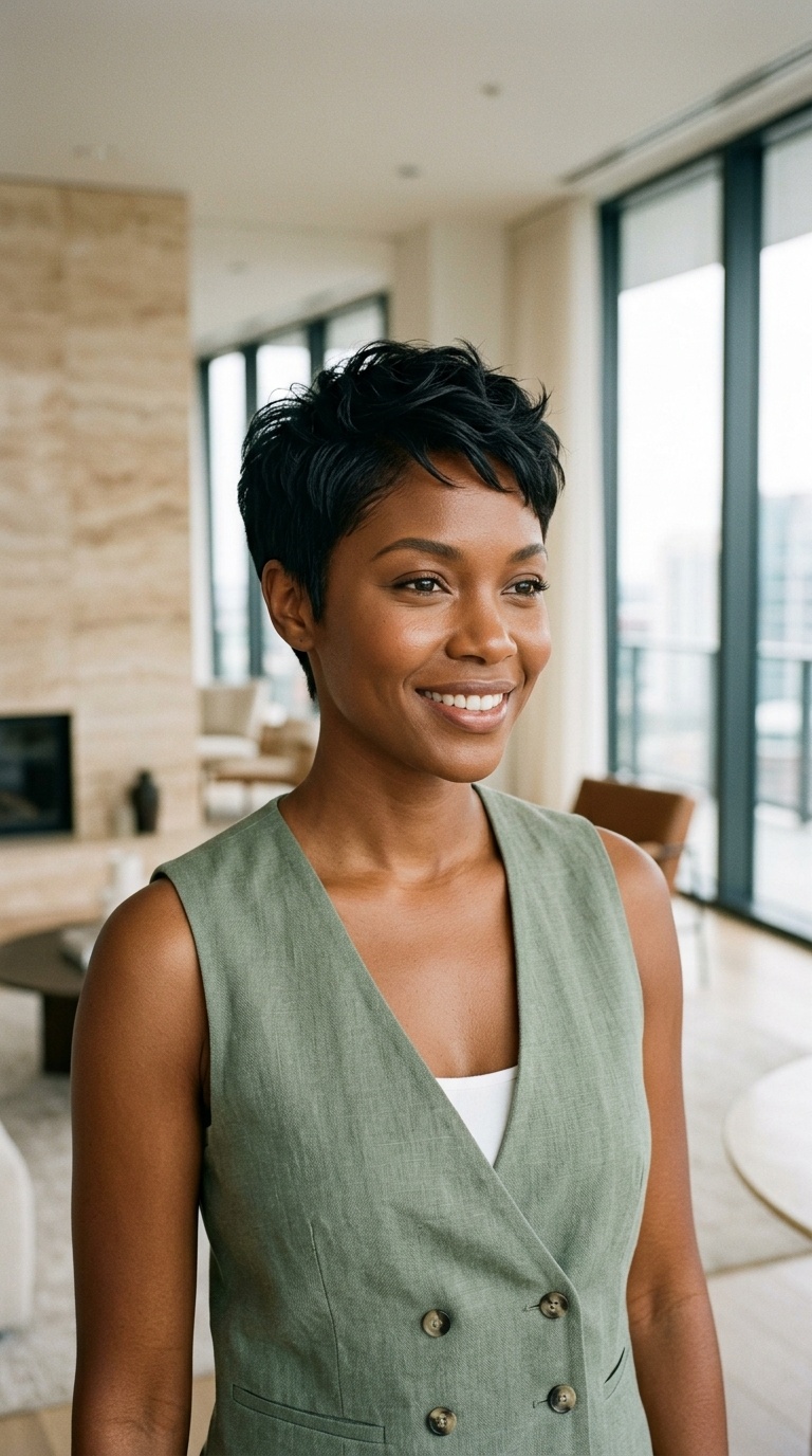 Pixie Cut For Black Women