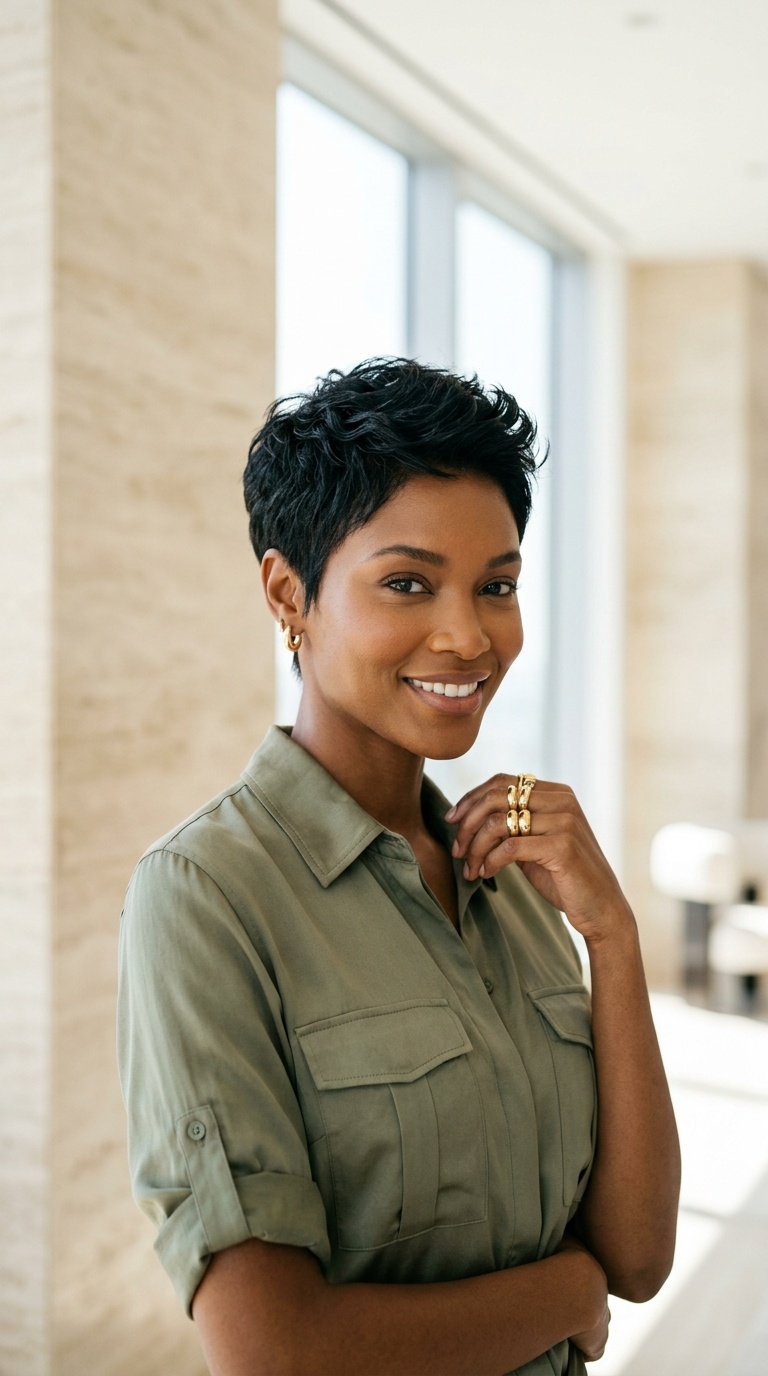 Pixie Cut Hairstyle Black Women
