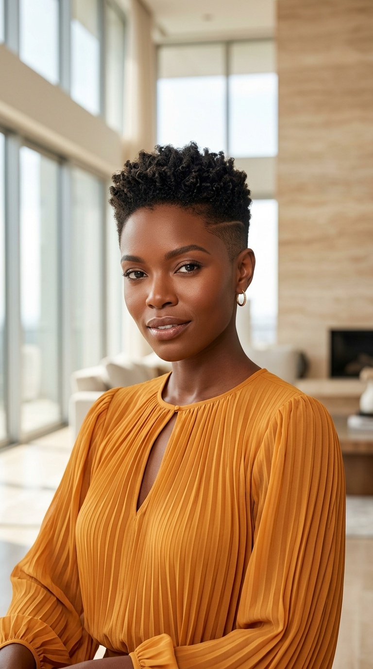 Pixie Cut With Shaved Sides