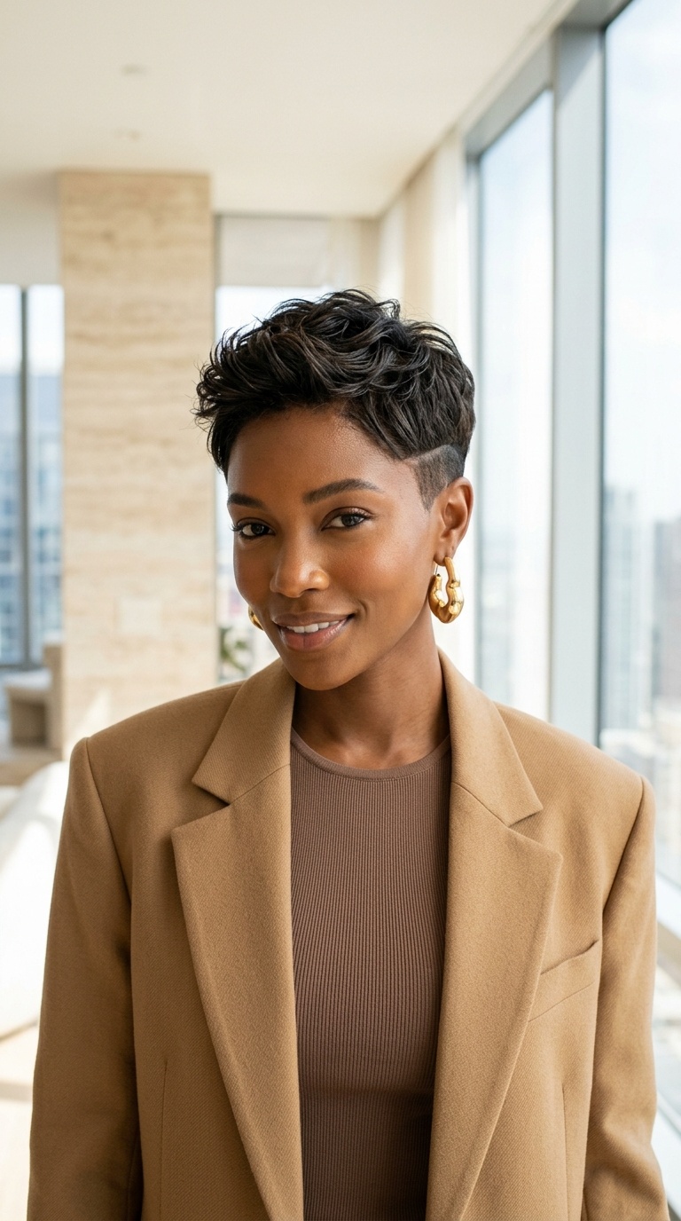 Pixie Cut With Undercut